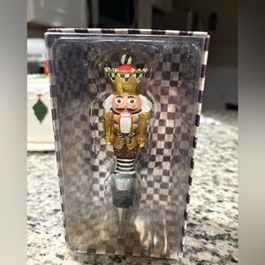 MacKenzie-Childs Nutcracker Bottle Stopper